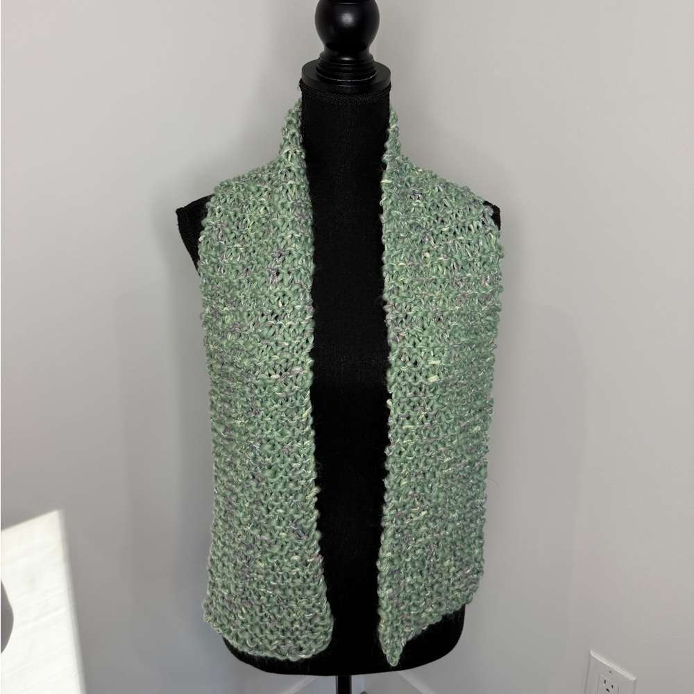 Quilted Handmade Green Women’s Scarf